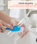 Organizer Bagno Trasparenti – Set 3 Pezzi con Coperchio Multiuso in PP