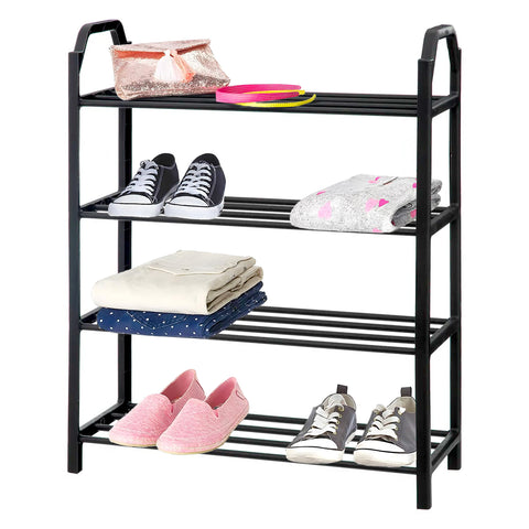 Scarpiera 8 Paia di Scarpe 50x64cm Nero
