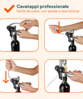 Set Sommelier 6 Pezzi in Valigetta Elegante in Alluminio