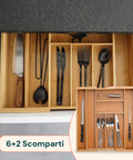 Organizer Per Cassetti Estensibile In Bamboo