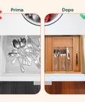 Organizer Per Cassetti Estensibile In Bamboo