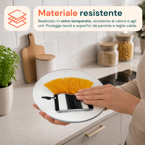 Sottopentola In Vetro Temperato Spaghetti 20cm