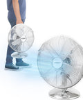 Ventilatore da Tavolo Moderno 40W Silenzioso - 3 velocità e Oscillazione