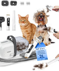 Pet Grooming Set con Aspirazione, Taglio Pelo e Spazzolatore 350W