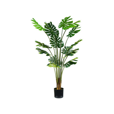 Monstera-Pflanze aus Polyethylen mit 16 Blättern und Moostopf 170cm