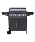 garden friend barbecue a gas a 41 fuochi martin in acciaio nero con ruote ean 8023755068424