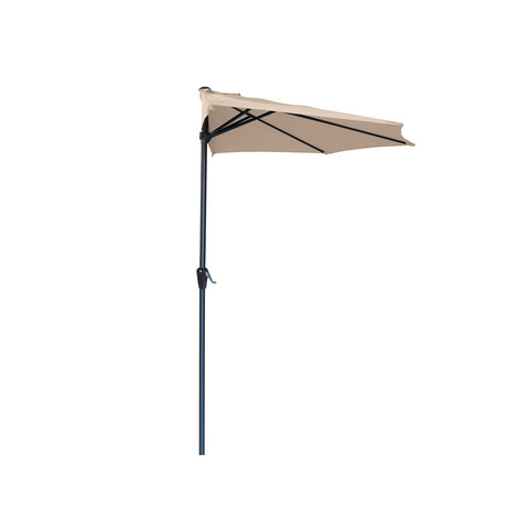 Ombrellone Parete Mezzaluna 2,7x2,3m in Alluminio e Poliestere