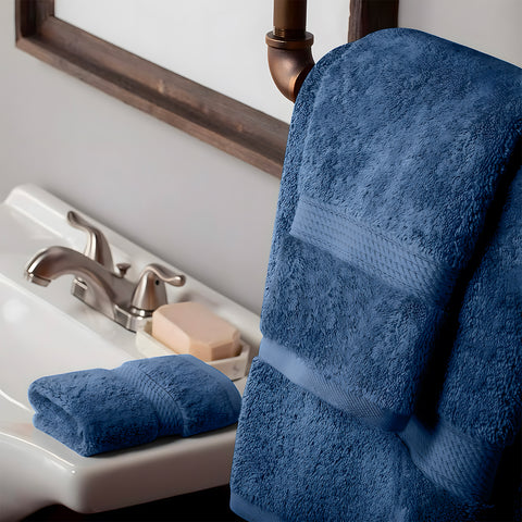 Set 3 Asciugamani Per Bagno In Cotone
