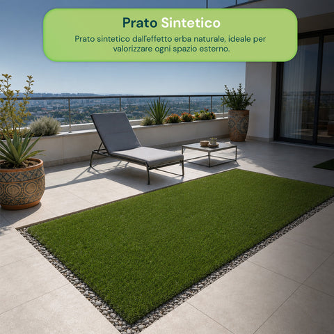 Prato Sintetico 1x3m - Erba Artificiale per Giardino e Balcone
