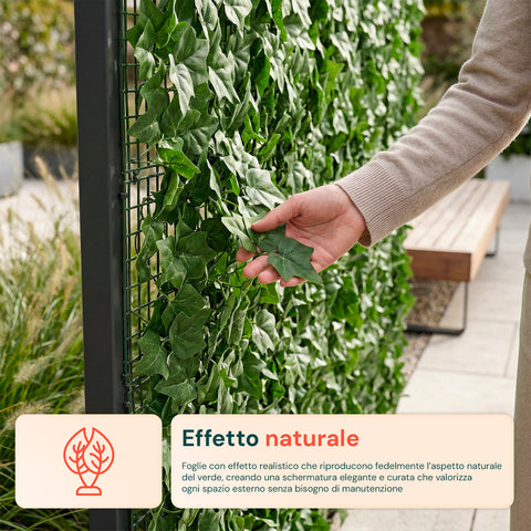Siepe Artificiale (1x3m) Frangivista e Oscurante per Recinzioni e Balcone