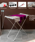 Stendibiancheria Riscaldato in Alluminio – 8 Barre e Design Pieghevole
