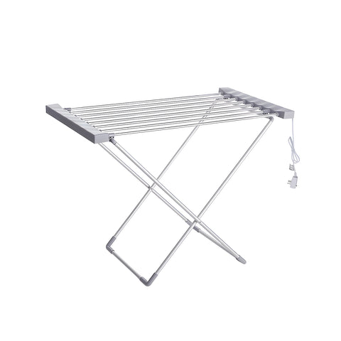 Beheizbarer Wäscheständer aus Aluminium – 8 Stangen und klappbares Design