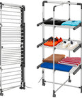 Magic Dry Tower – Stendino Elettrico a 3 Ripiani Pieghevole 300W