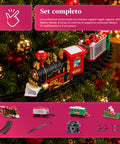 Trenino Elettrico Natalizio Animato Con Luci E Suoni per Albero di Natale