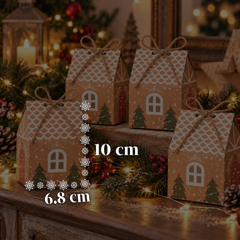 Adventskalender – Baumversion mit Schubladen oder Häuschen mit Aufklebern