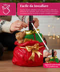 Supporto Albero di Natale Dipinto a Mano – Decorazione Unica e Divertente