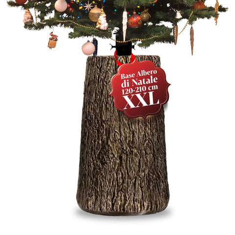Realistischer Ständer für XXL Weihnachtsbäume von 120 bis 210 cm – Baumstamm-Stil