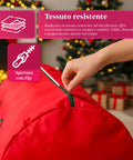 Borsa Contenitore Impermeabile per Albero di Natale – Pieghevole con Manici e Zip