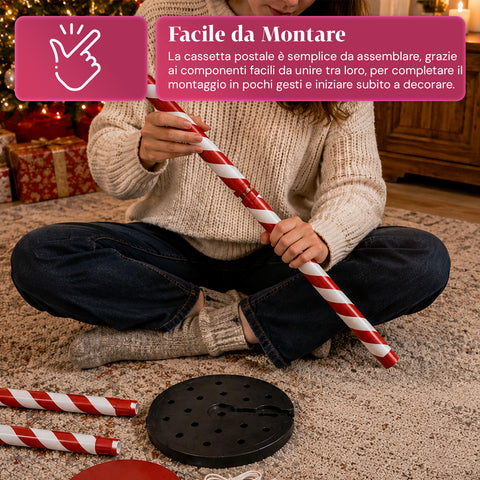 Weihnachtslaterne mit Schneegestöber, Musik und LED-Leuchten – 4 Varianten