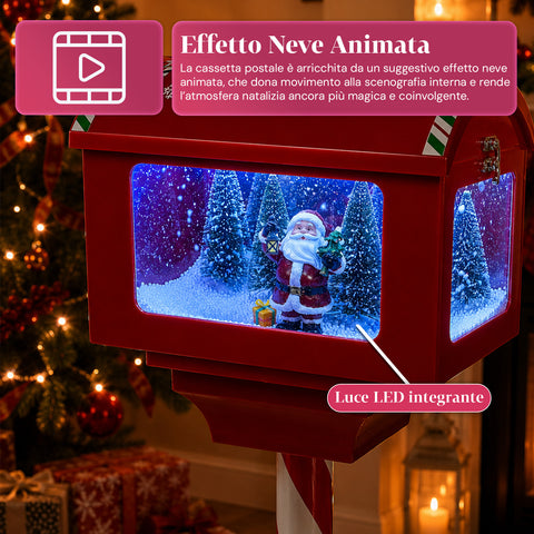 Weihnachtslaterne mit Schneegestöber, Musik und LED-Leuchten – 4 Varianten