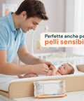 Salviettine Baby 72 / 864 pz – Morbide a Nido d’Ape Fragranza Latte d' Avena e Riso, Aloe o Crema al Talco
