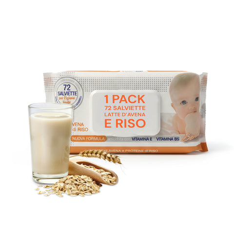 Babytücher 72 / 864 St. – Weich, Wabenstruktur, Duft nach Hafer- & Reismilch, Aloe oder Talkcreme