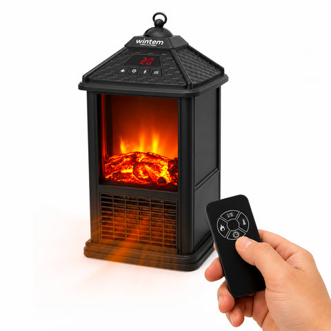 Elektrischer Tischkamin EIRA 1000W mit Fernbedienung