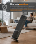 Stufa Elettrica Smart 2000W con APP Tuya, LED Display, Funzione ECO e Timer