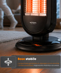 Stufa Elettrica Flare Oscillante con Tecnologia al Carbonio e Antiribaltamento
