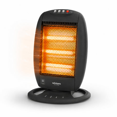 Tuck Halogenheizung 1200W – 3 Heizelemente und automatische Oszillation