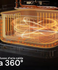 Friggitrice ad Aria 4,5L con Display LED Touch e 7 Programmi di Cottura 1400W