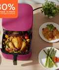 Friggitrice ad Aria 4,5L con Display LED Touch e 7 Programmi di Cottura 1400W