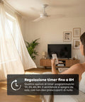 Device Trasmettitore e Ricevitore per Ventilatore da Soffitto con Telecomando – Controllo Luce, Timer e 3 Velocità – Universale ad Alta Efficienza – Risparmio Energetico e Avviamento Immediato