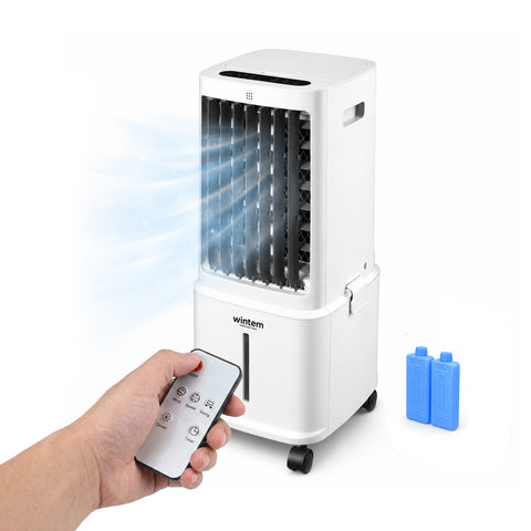 Raffrescatore Evaporativo 8,5L con Telecomando – Display LED Touch, 3 Velocità, Timer 7h e 80W