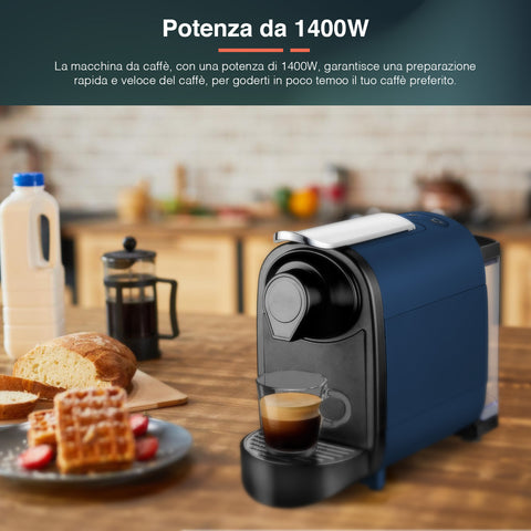 Macchina Caffe Per Capsule Nespresso 1400w