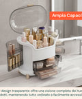 Organizer Make Up Inclinato a Gradini – Design Moderno e Funzionale in 2 Colorazioni