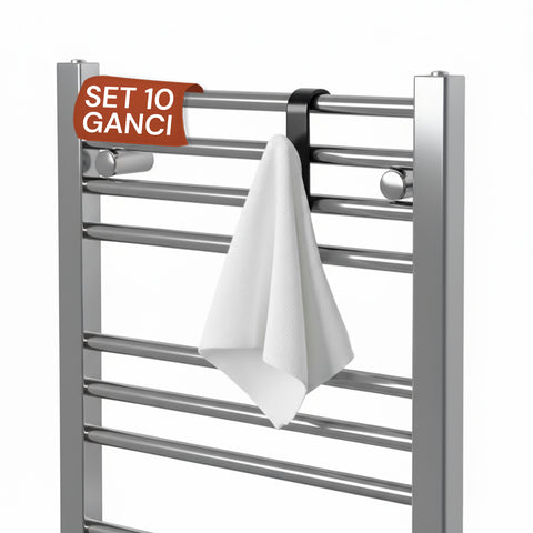 Robuste Mehrzweckhaken aus Kunststoff für Zuhause und Büro – 10er-Set