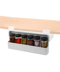 Organizer Cucina Portaspezie – Set 2 Mensole con 6 Barattoli in Vetro Inclusi