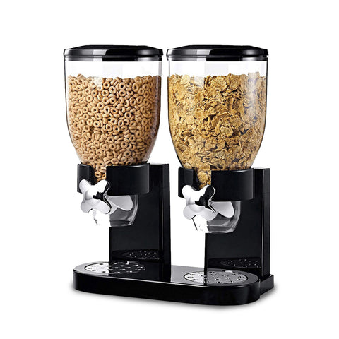 Doppelter Cornflakes-Spender 2x1,75L mit Drehknopf – Ideal für das Frühstück
