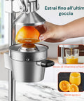 Spremiagrumi Manuale a Leva Professionale Struttura in Ghisa con Filtro