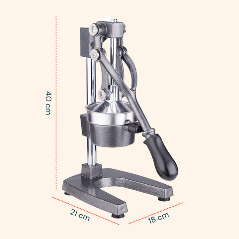 Spremiagrumi Manuale a Leva Professionale Struttura in Ghisa con Filtro