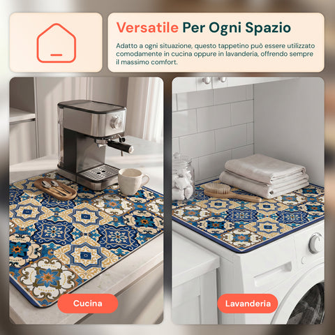 Tappetino Multiuso Assorbente e Antiscivolo per Ripiani Domestici 60x50 cm