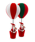 Decorazione Natalizia da Interno – Mongolfiera con Babbo Natale e Dettagli Festivi