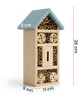 Casa per Insetti da Giardino in Legno di Bambù – 6 Scomparti
