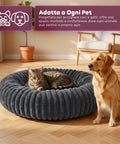 Cuccia Donut Morbida e Confortevole per Cani e Gatti Varie Taglie e Colorazioni