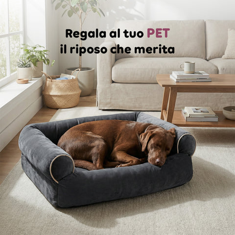 Cuccia Divano Morbida per Cani e Gatti Varie Taglie e Colorazioni