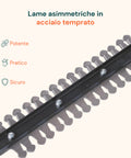 Tagliasiepi Elettrico 550W – Lame Doppia Azione da 51 cm e Coprilama Incluso