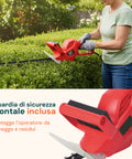 Tagliasiepi Elettrico 550W – Lame Doppia Azione da 51 cm e Coprilama Incluso