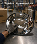 Specchio Parabolico di Sicurezza Ø60 cm con Staffe di Fissaggio