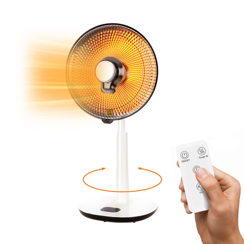 Stufa A Parabola Con Telecomando E Timer 450/900w 36cm